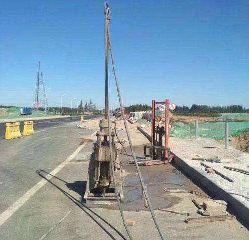 临桂公路高聚物注浆加固